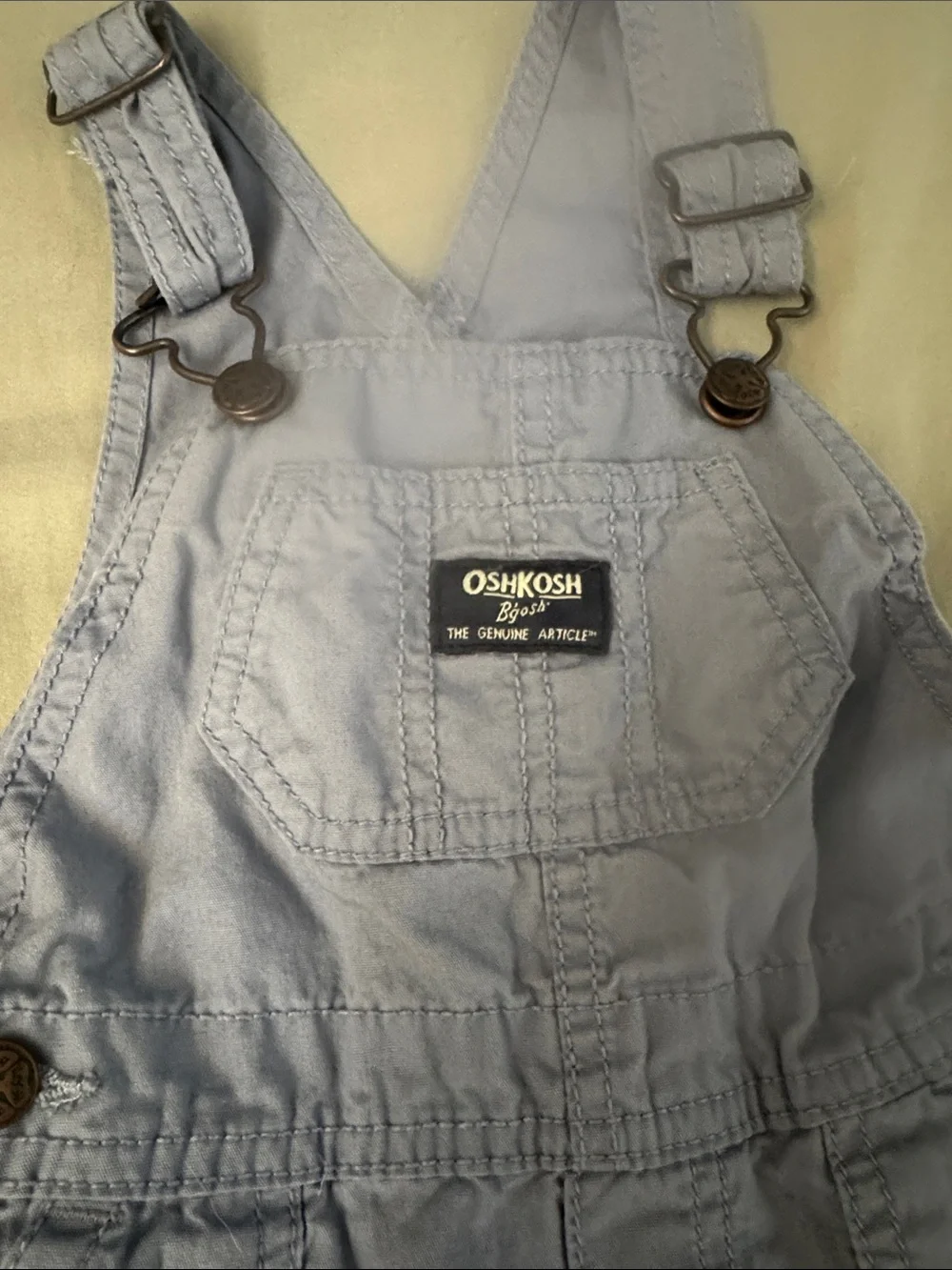 18m blue Oshkosh overall shorts